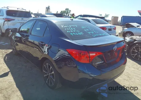 2017 Toyota Corolla Se z USA, uszkodzony, nr VIN 2T1BURHE6HC795705